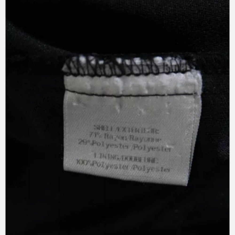 BADGLEY MISCHKA BLACK RUCHED SWEETHEART GOWN Sz 6 - Picture 6 of 6